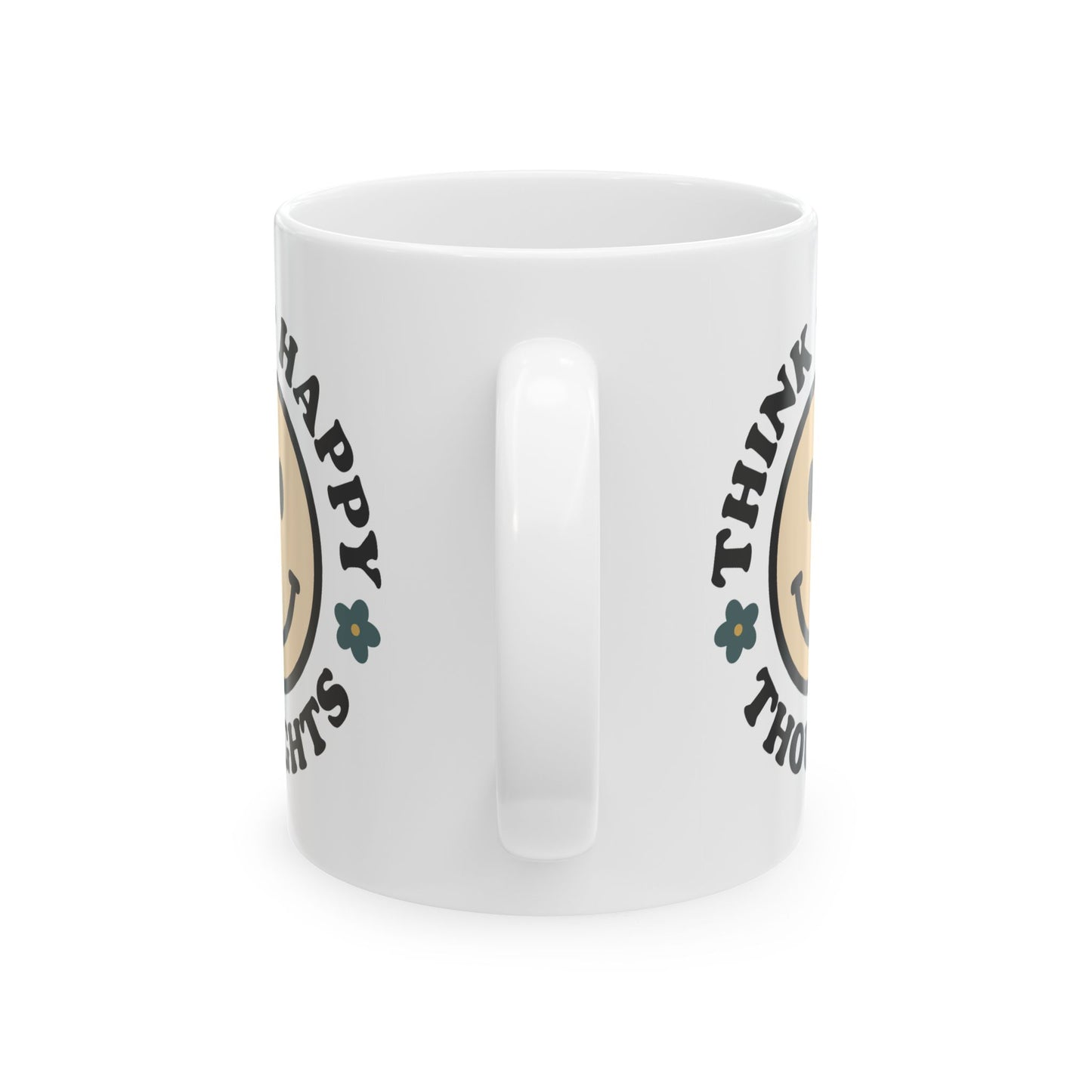 Wellness Mug - Think Happy Thoughts Smiley Face