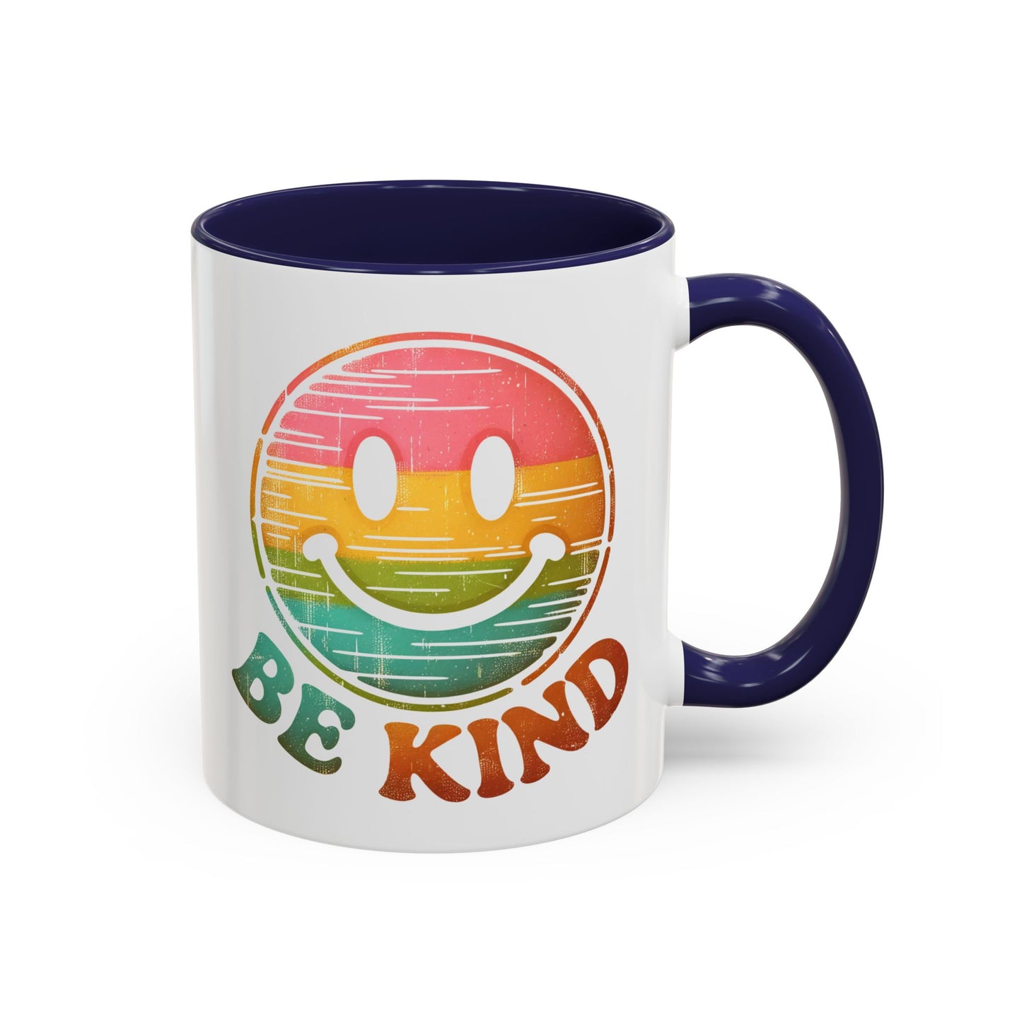 Motivation Mug - Retro Smiley Face Be Kind