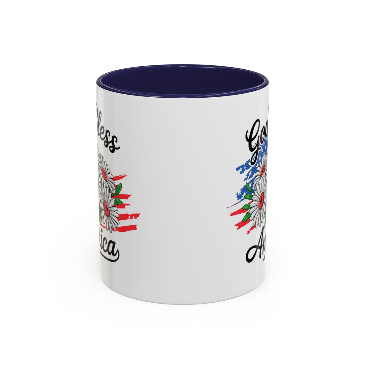 4th of July Mug - God Bless America Daisies