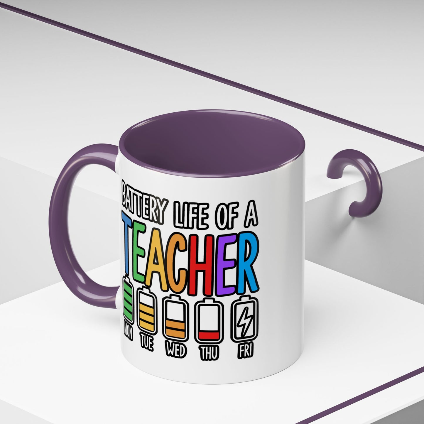 Office Mug - Battery Life of a Teacher