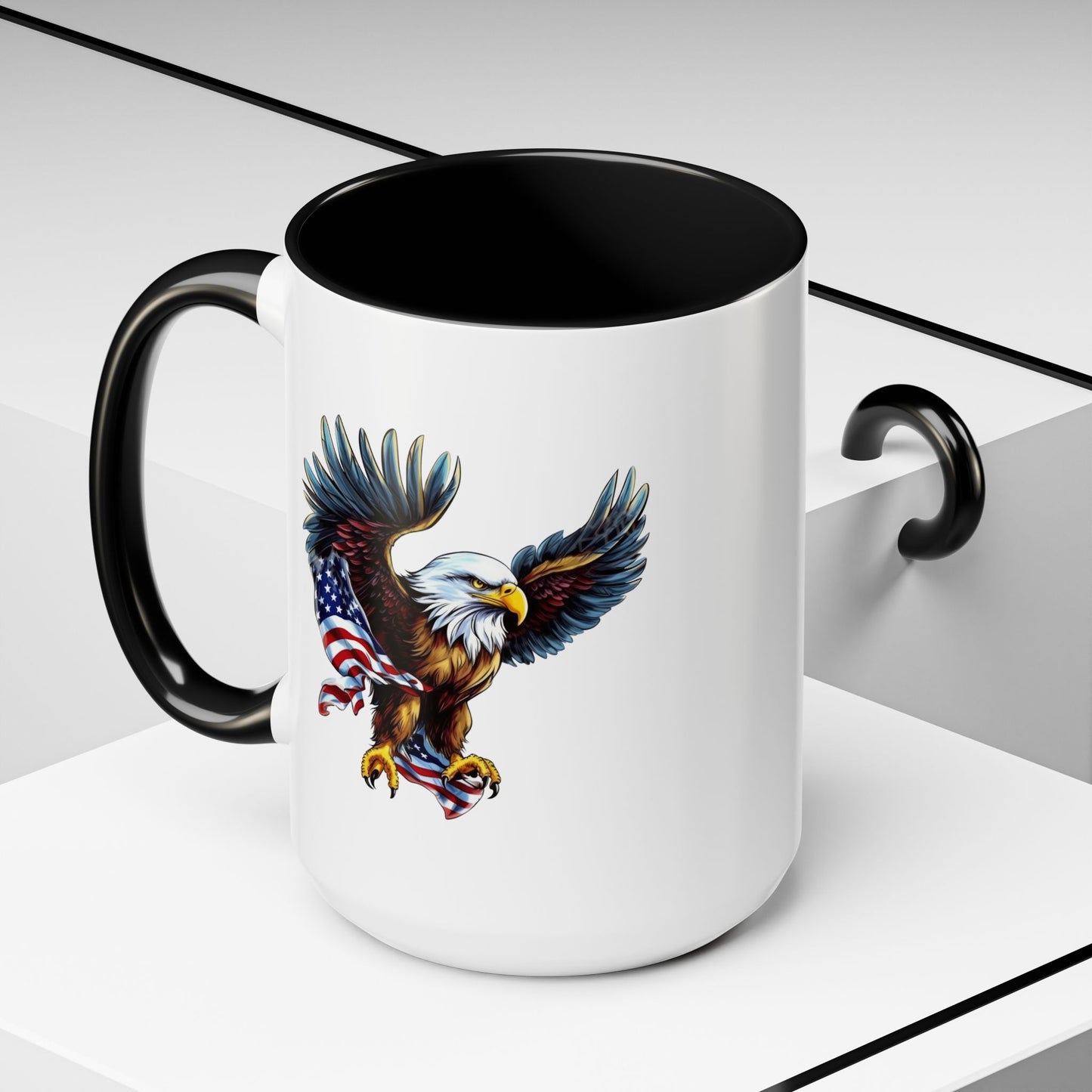4th of July Mug - American Bald Eagle Flag 7