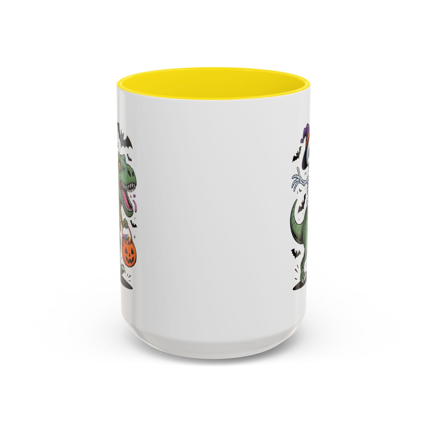 Halloween Mug - Skeleton Riding Dinosaur