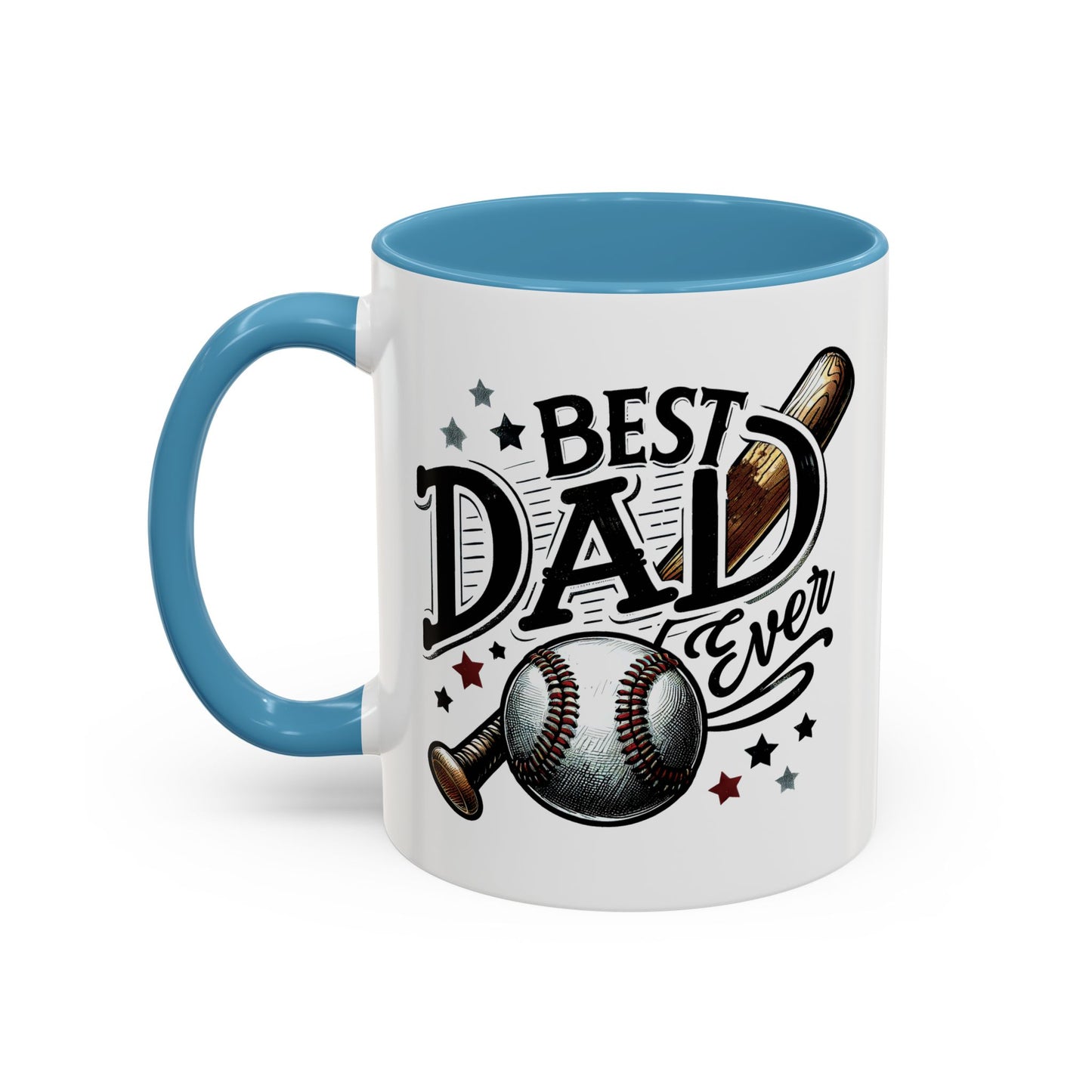 Father's Day Mug - Best Dad Ever Baseball