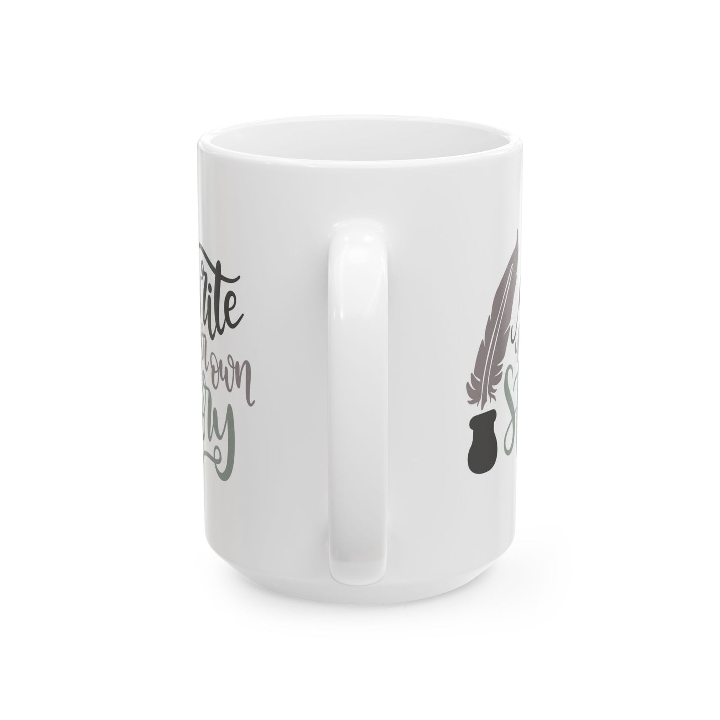 Motivation Mug - Write Your Own Story Pen and Ink