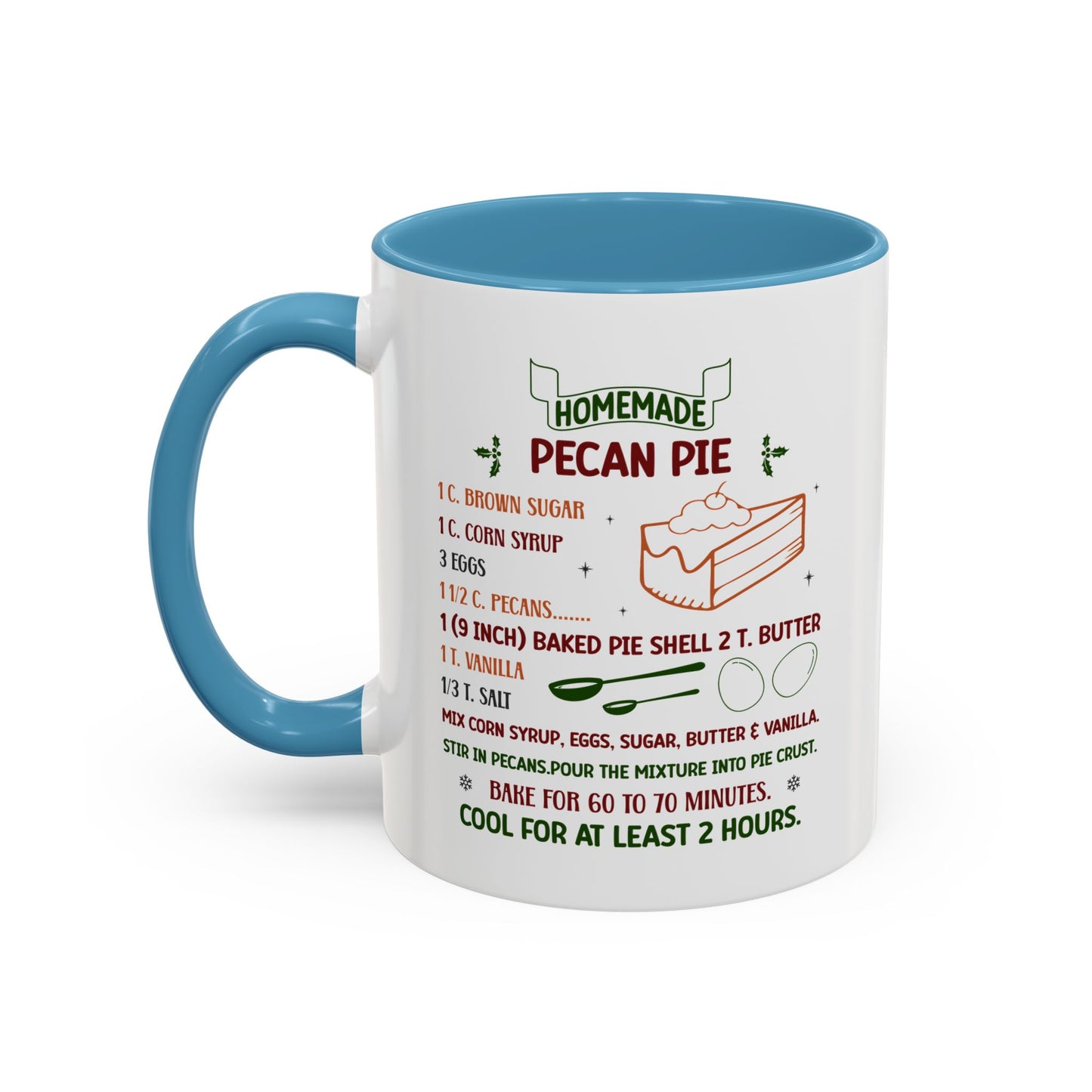 Christmas Mug - Homemade Pecan Pie Recipe
