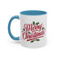 Christmas Mug - Merry Christmas Red Text Mistletoe