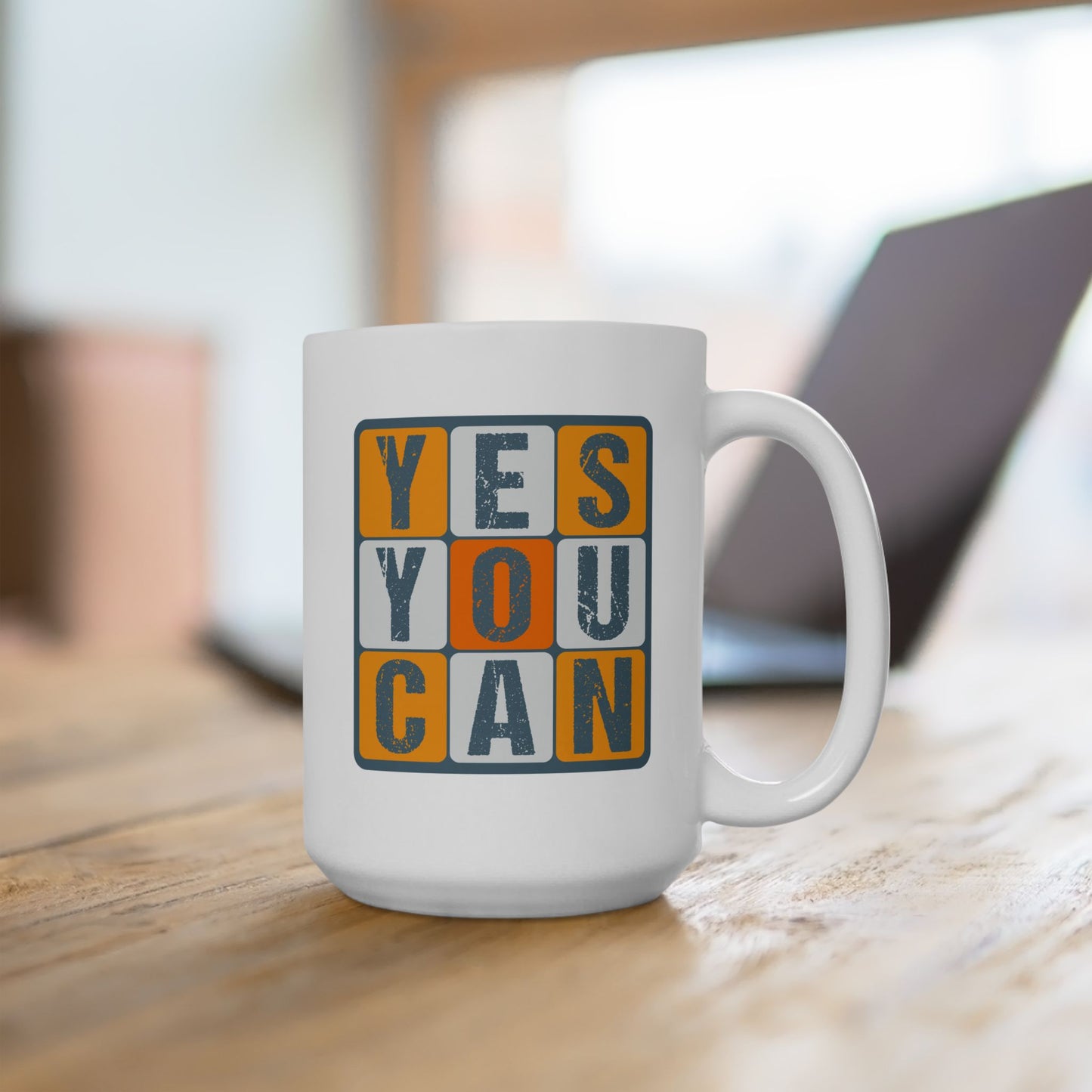 Motivation Mug - Yes You Can Squares