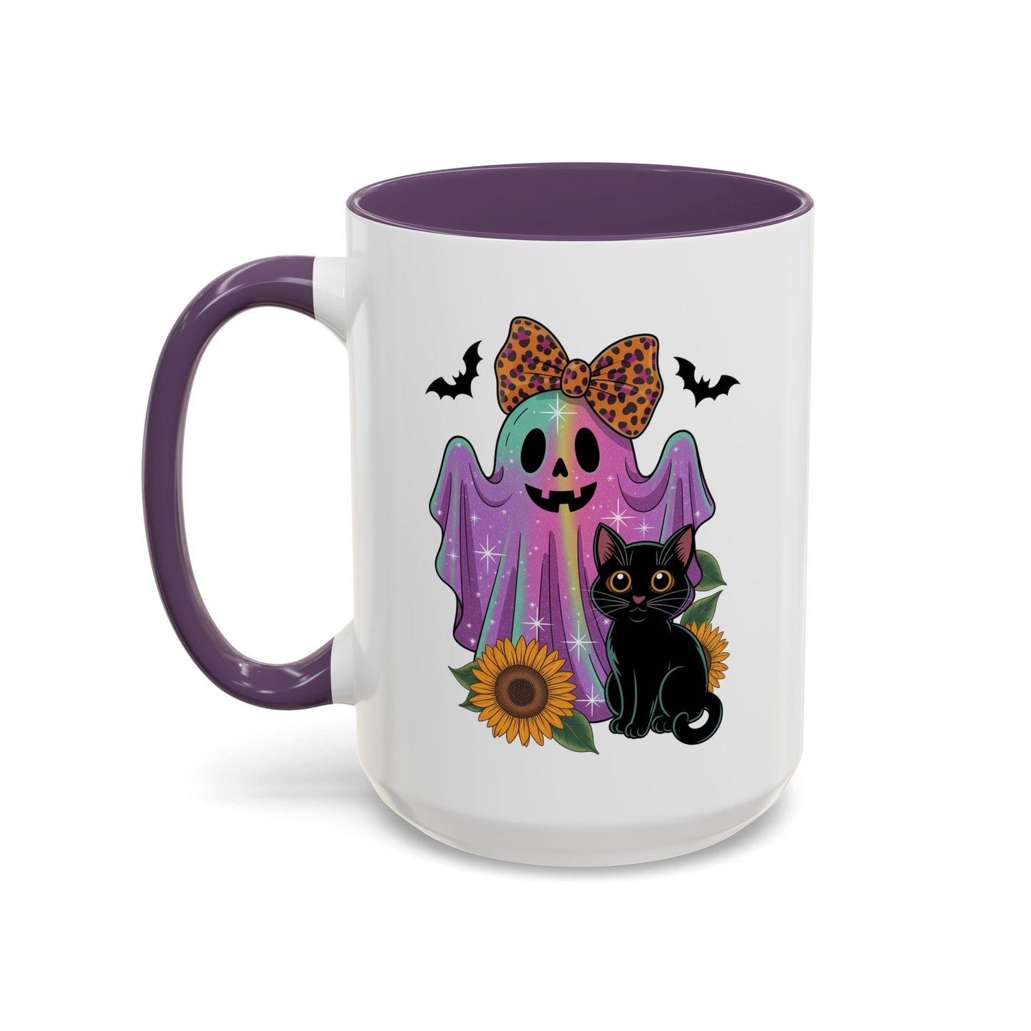 Halloween Mug - Cute Ghost With Cat