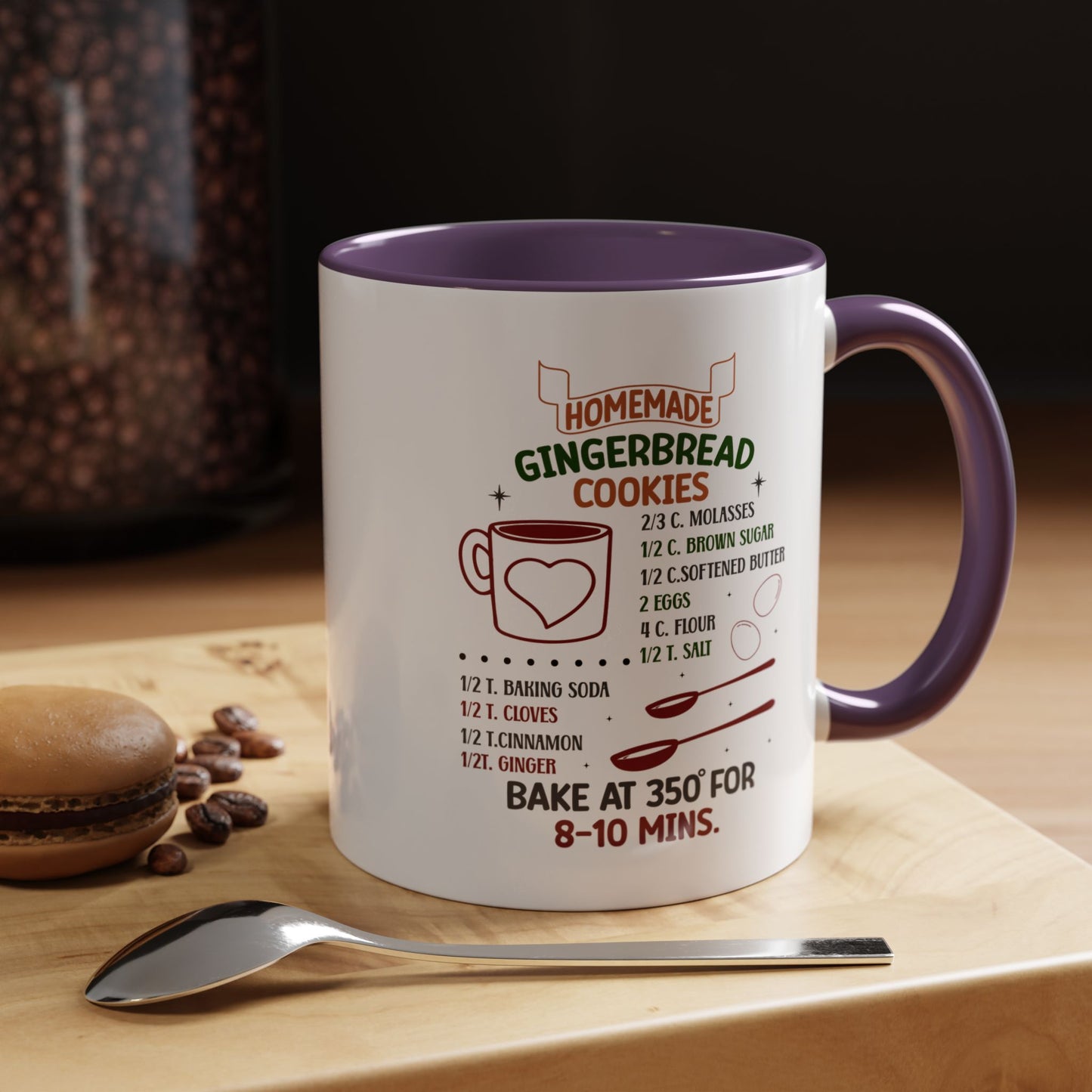 Christmas Mug - Homemade Gingerbread Cookies Recipe