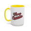 Christmas Mug - Merry Christmas Red & Black Baseball Text