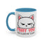 Adult Mug - Fluff You White Cat