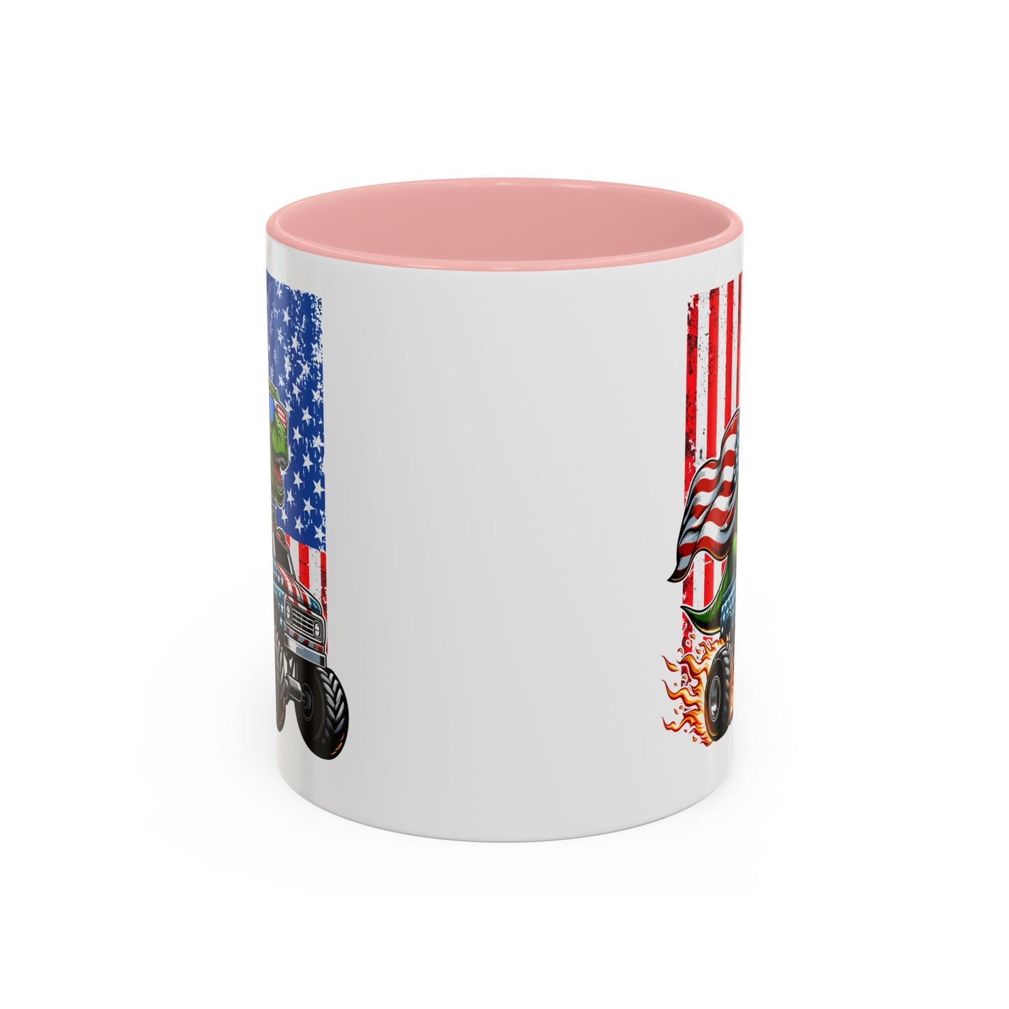 4th of July Mug - T Rex Riding Monster Truck