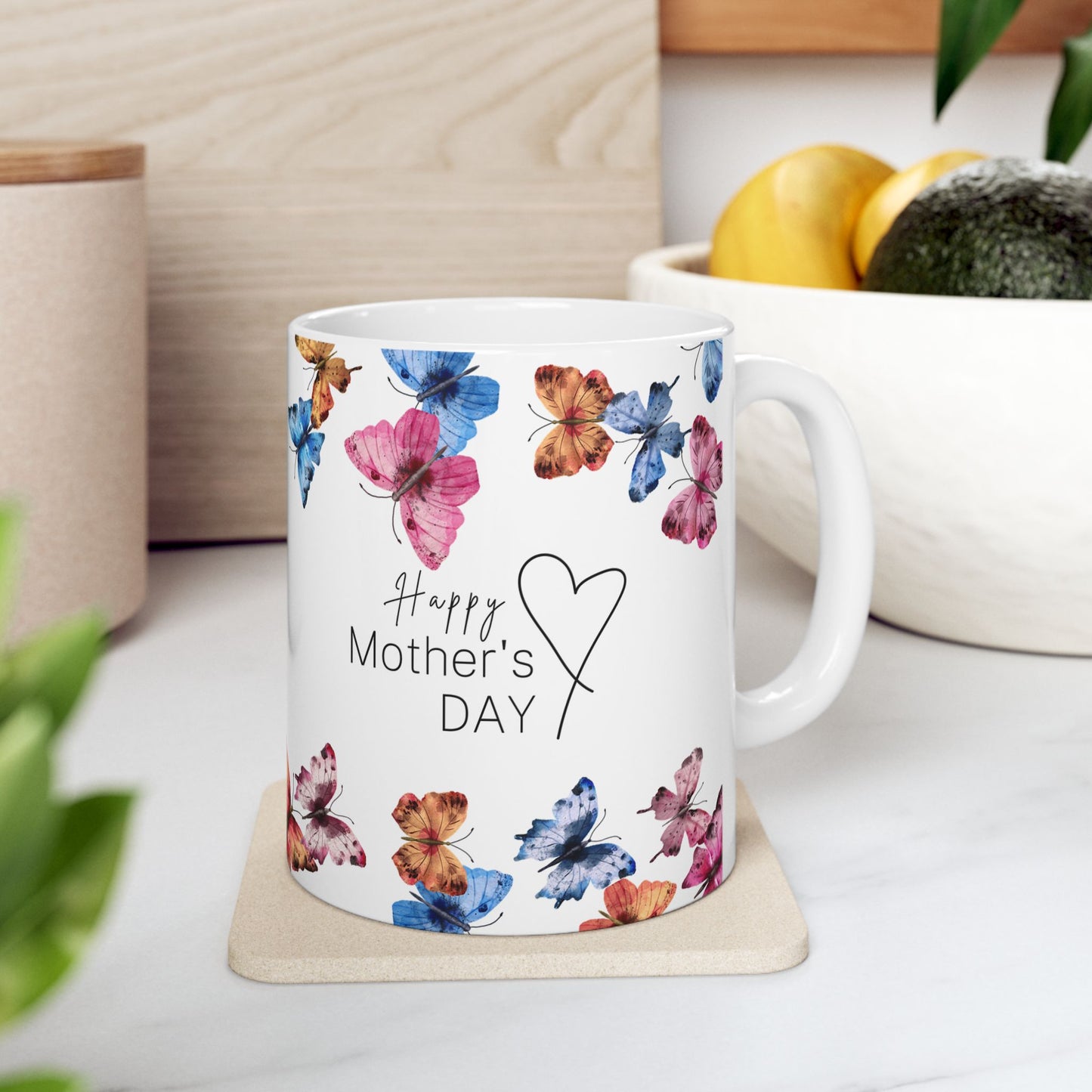 Mother's Day Mug - Happy Mother's Day Butterflies