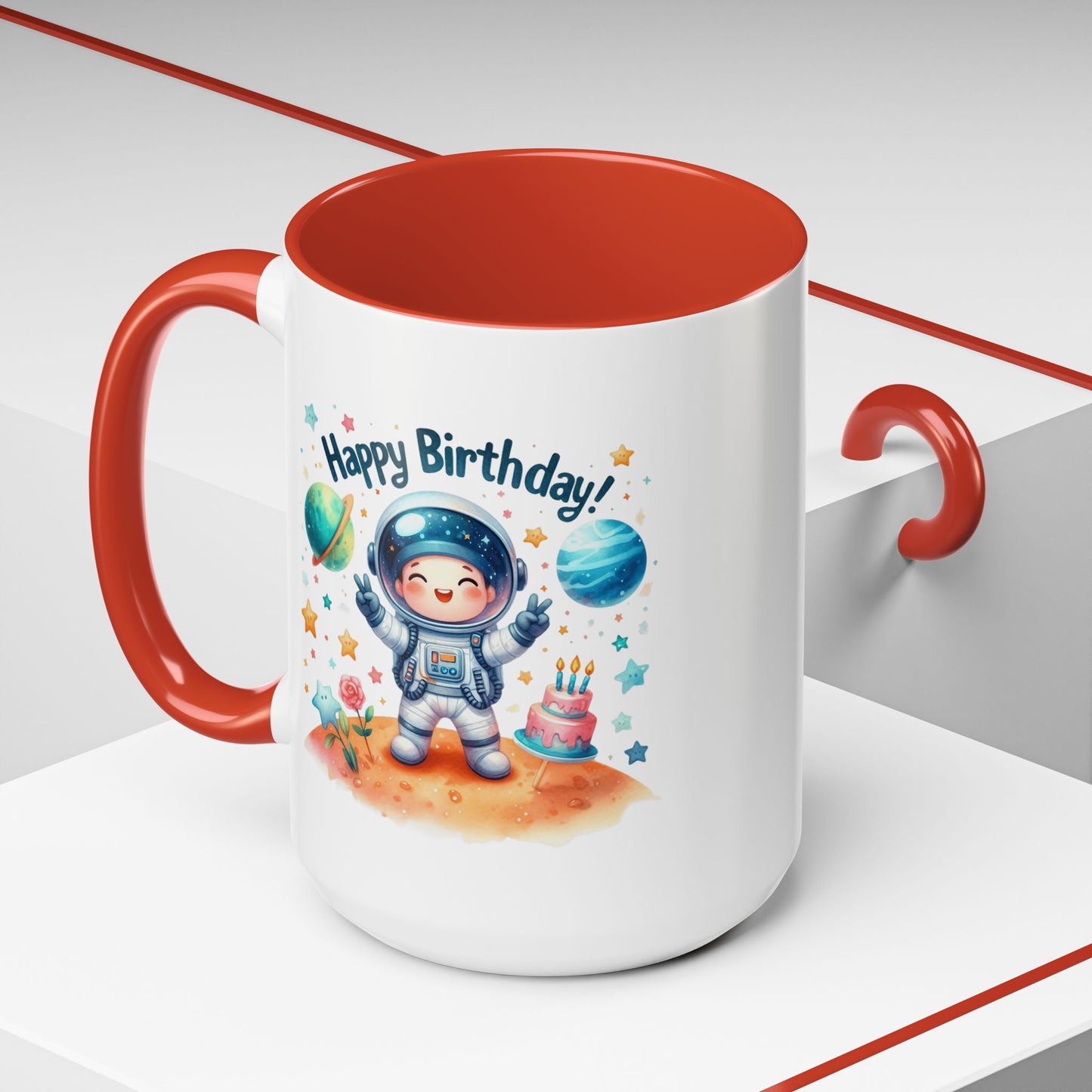 Birthday Mug - Happy Birthday Astronaut