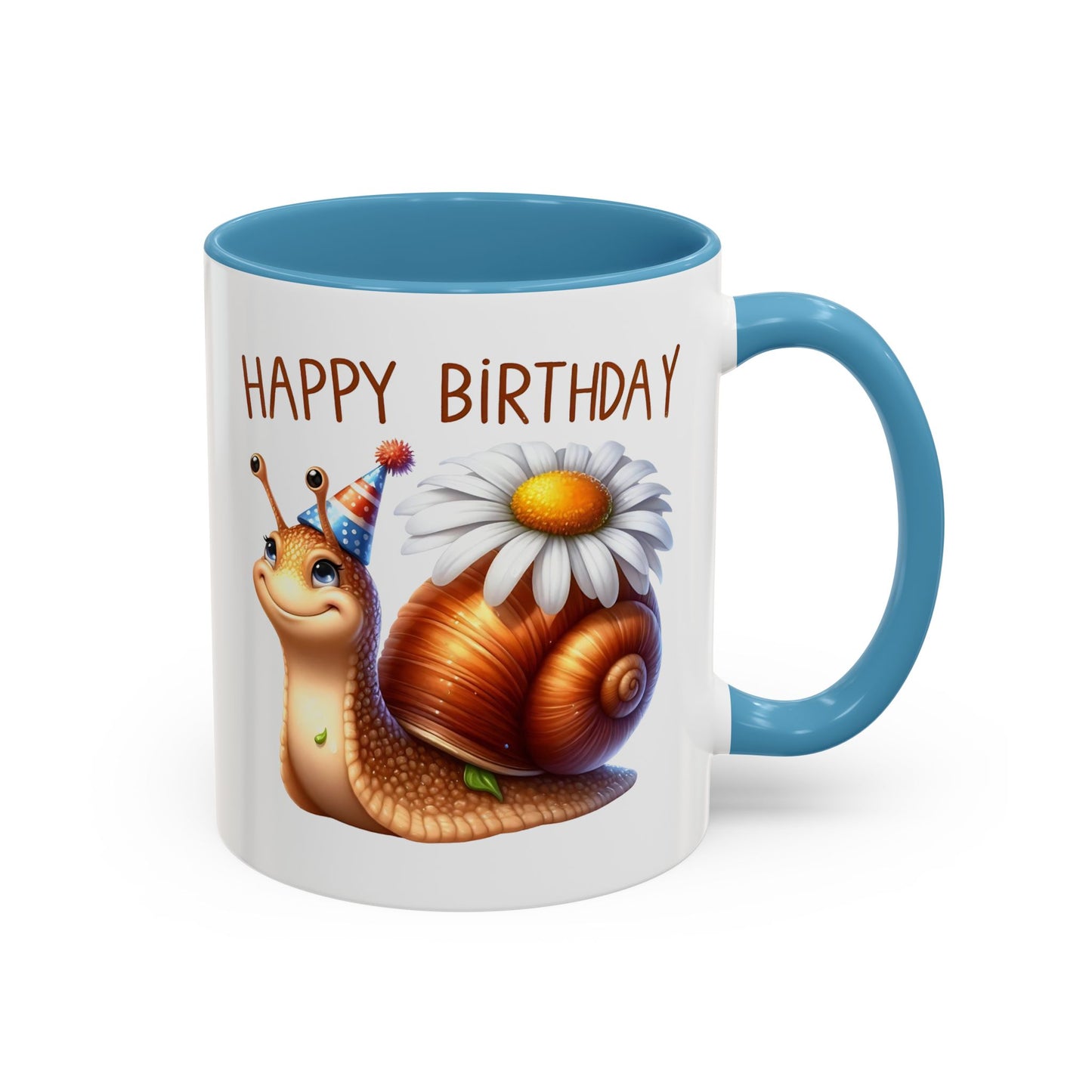 Birthday Mug - Snail Flower