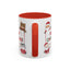 Christmas Mug - Merry Christmas Red & Green Text Santa Cute Animals