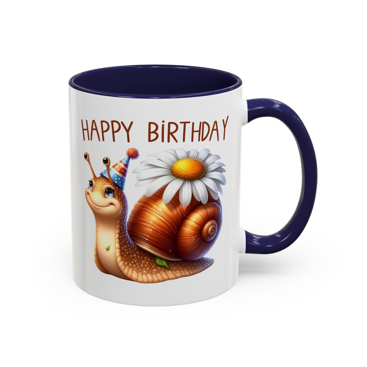 Birthday Mug - Snail Flower