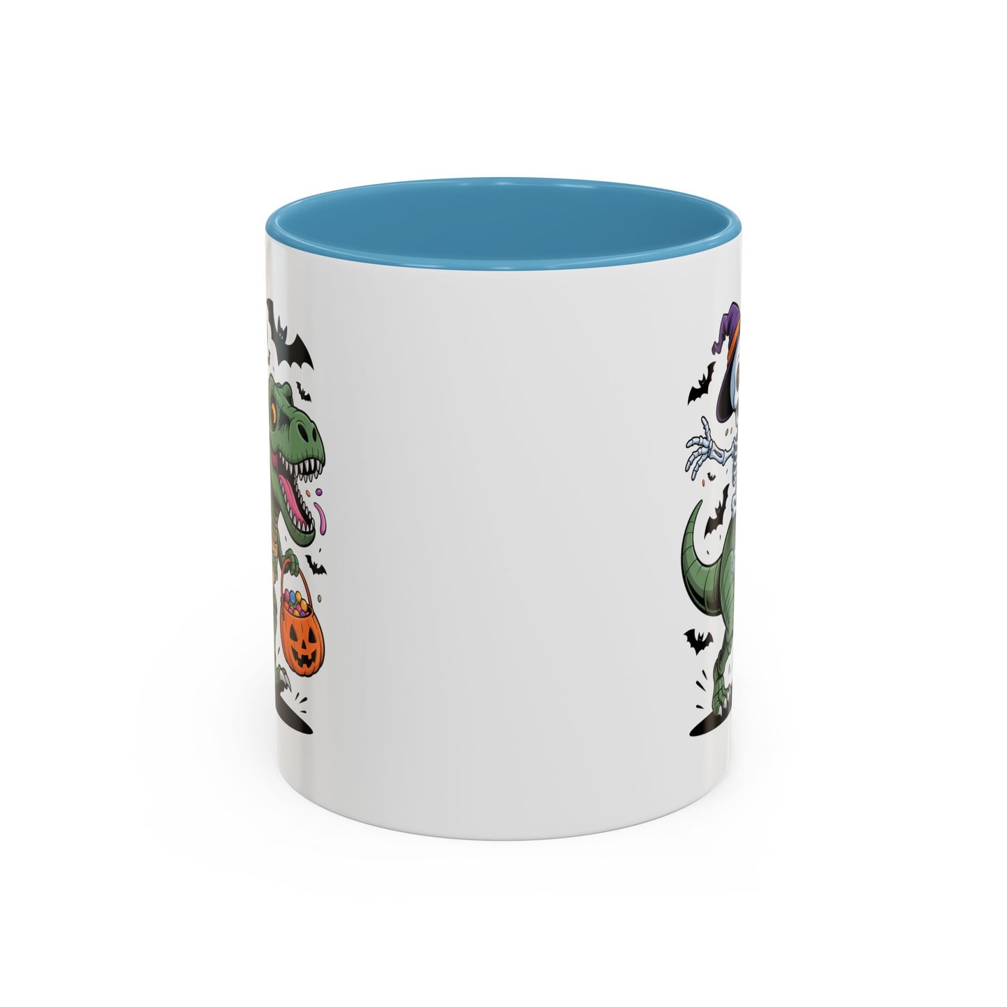 Halloween Mug - Skeleton Riding Dinosaur