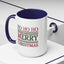 Christmas Mug - Ho Ho Ho Merry Christmas Red & Green Text 3