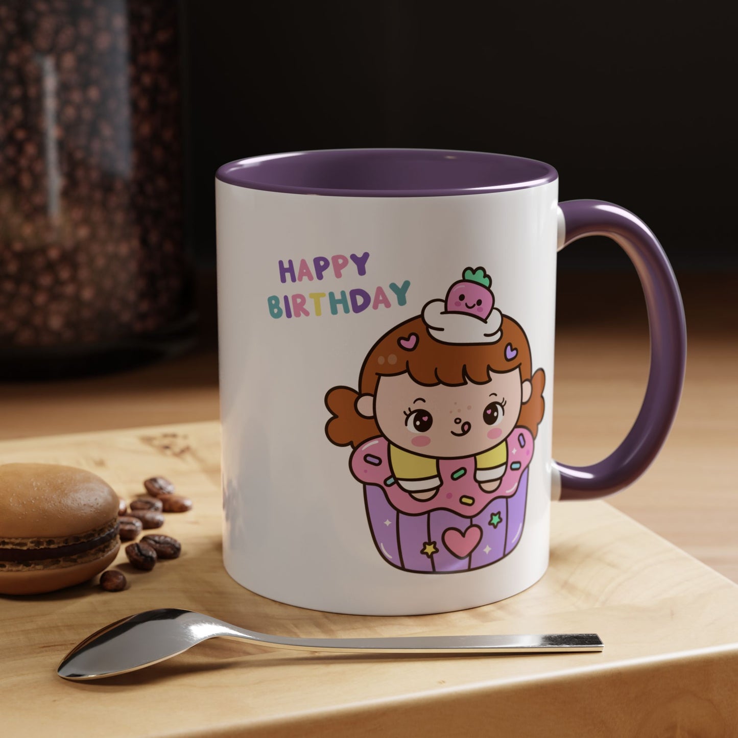 Birthday Mug - Cute Girl Cupcake