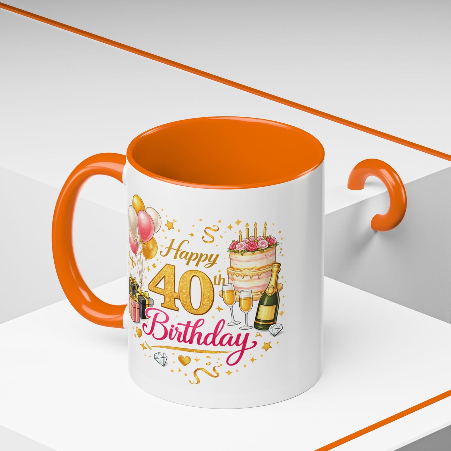 Birthday Mug - Happy 40th