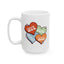 Wellness Mug - Love More Worry Less Hearts