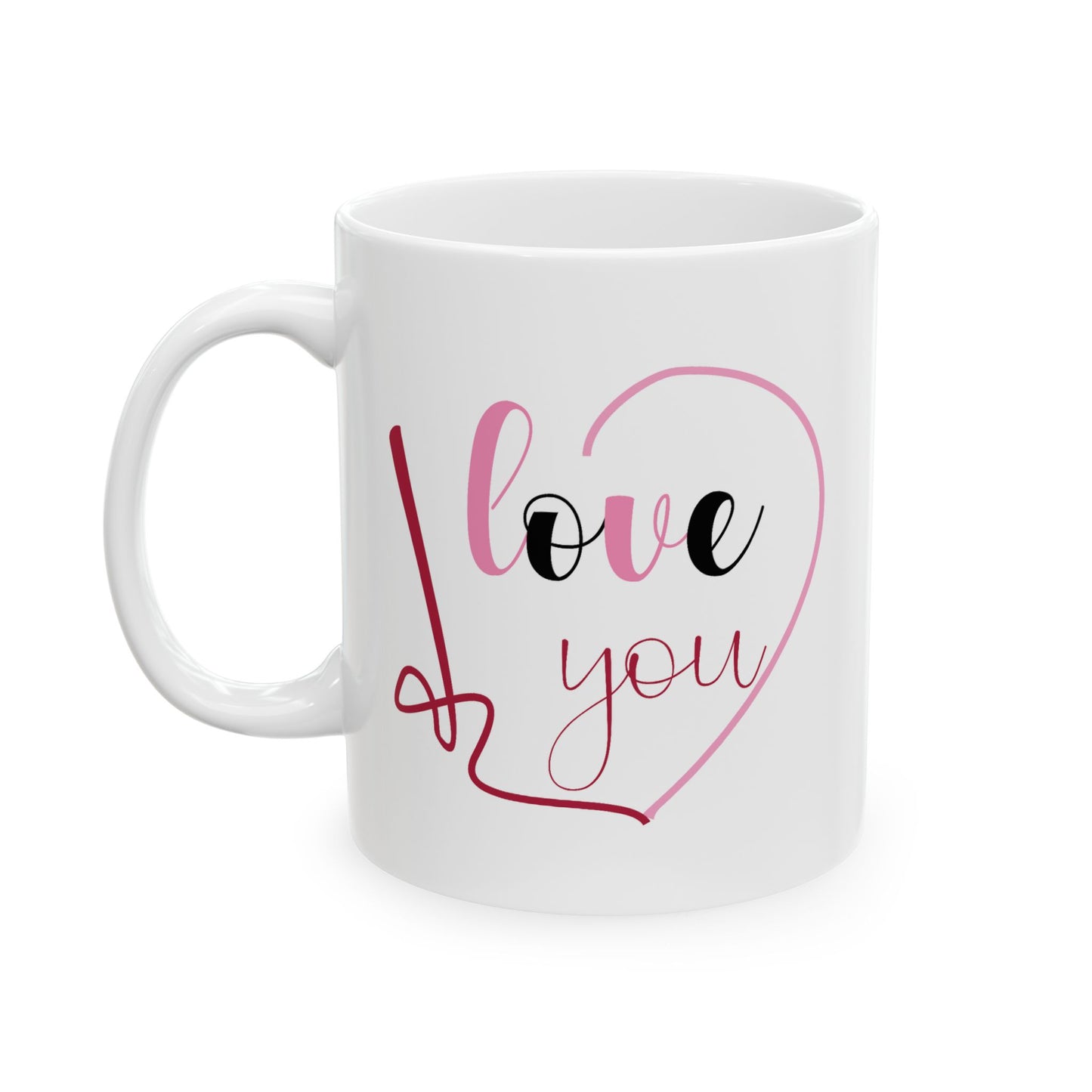 Valentine's Day Mug - I Love You Written