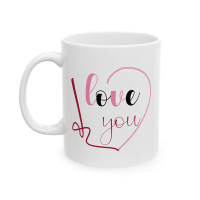 Valentine's Day Mug - I Love You Written