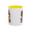 Christmas Mug - Merry Christmas Red & Green Text Reindeer Snowman