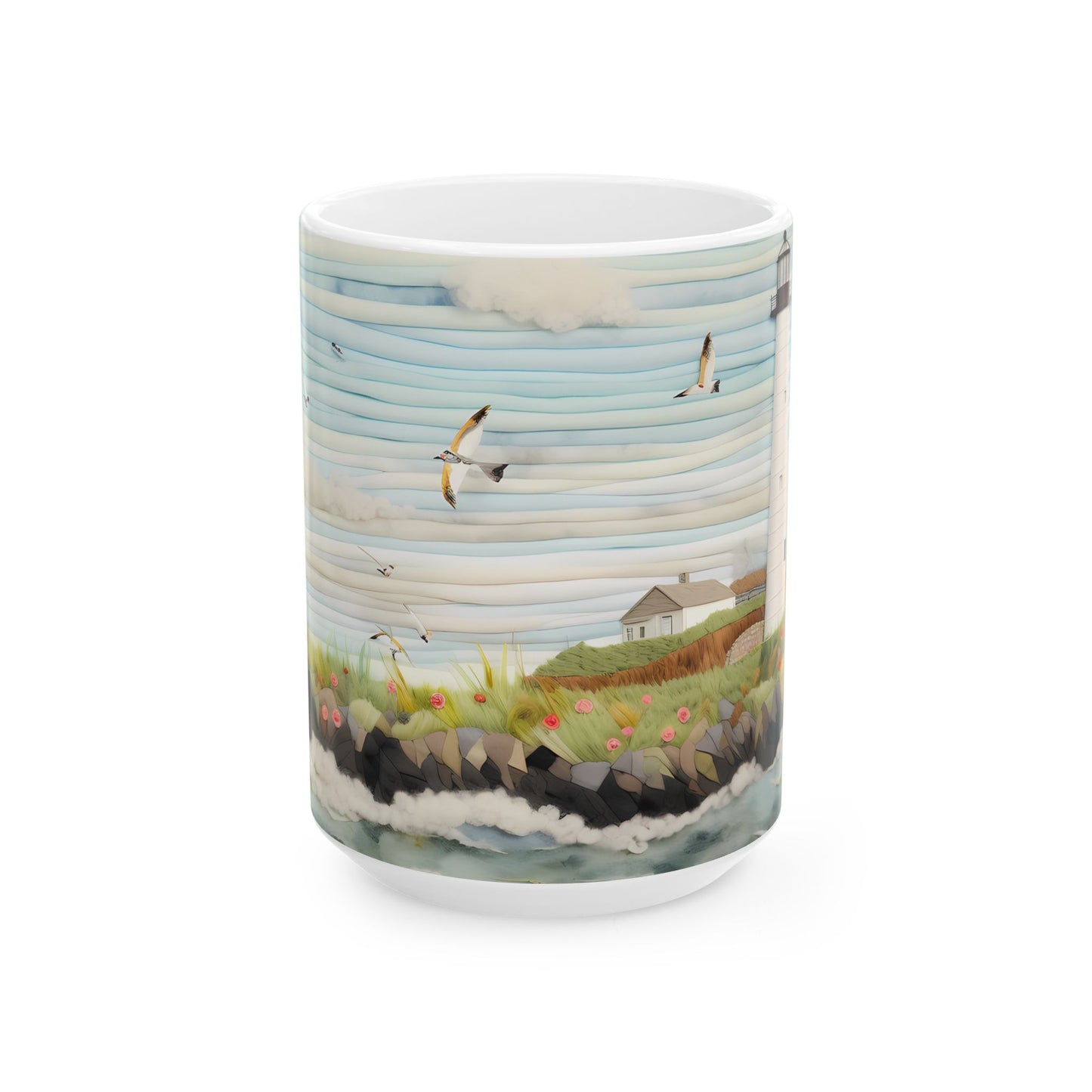 Artistic Mug - Felted Lighthouse