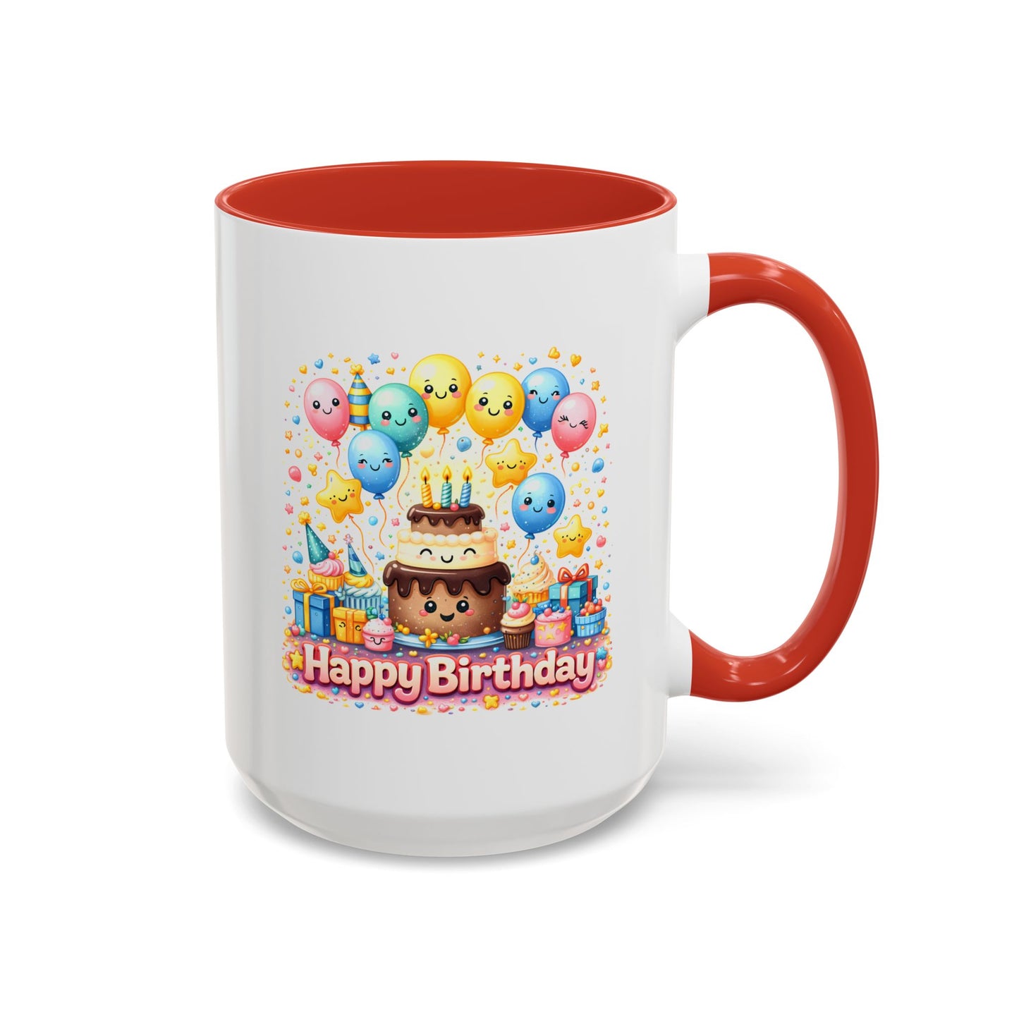 Birthday Mug - Cake and Balloons