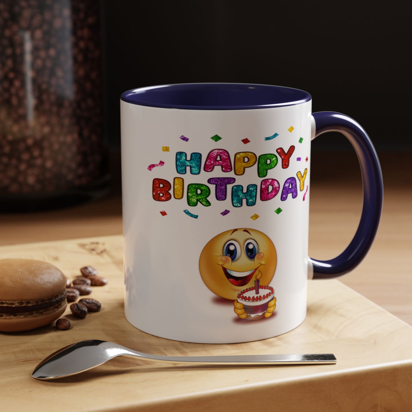 Birthday Mug - Happy Birthday Emoji