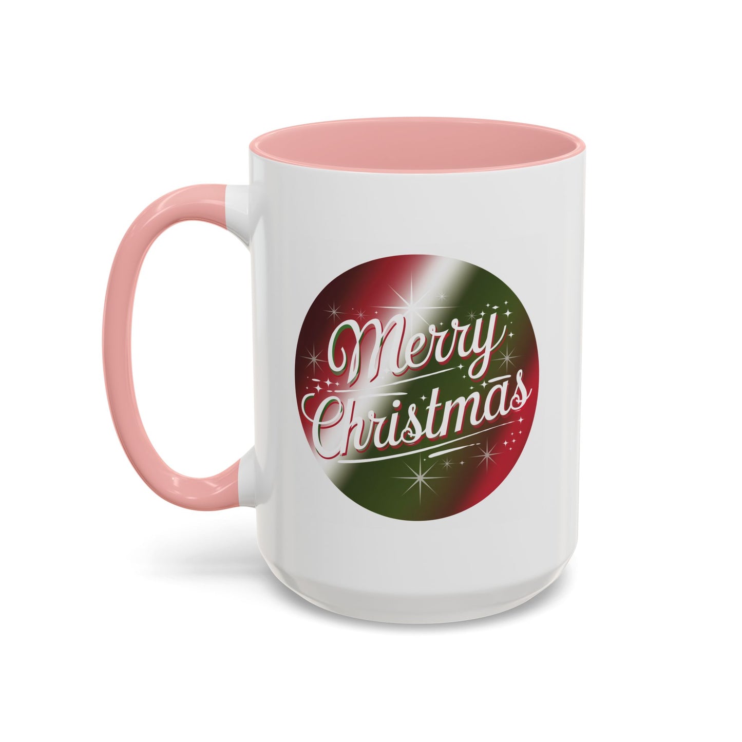 Christmas Mug - Merry Christmas White and Red Text Decoration