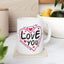 Anniversary Mug - Love You Heart & Arrows