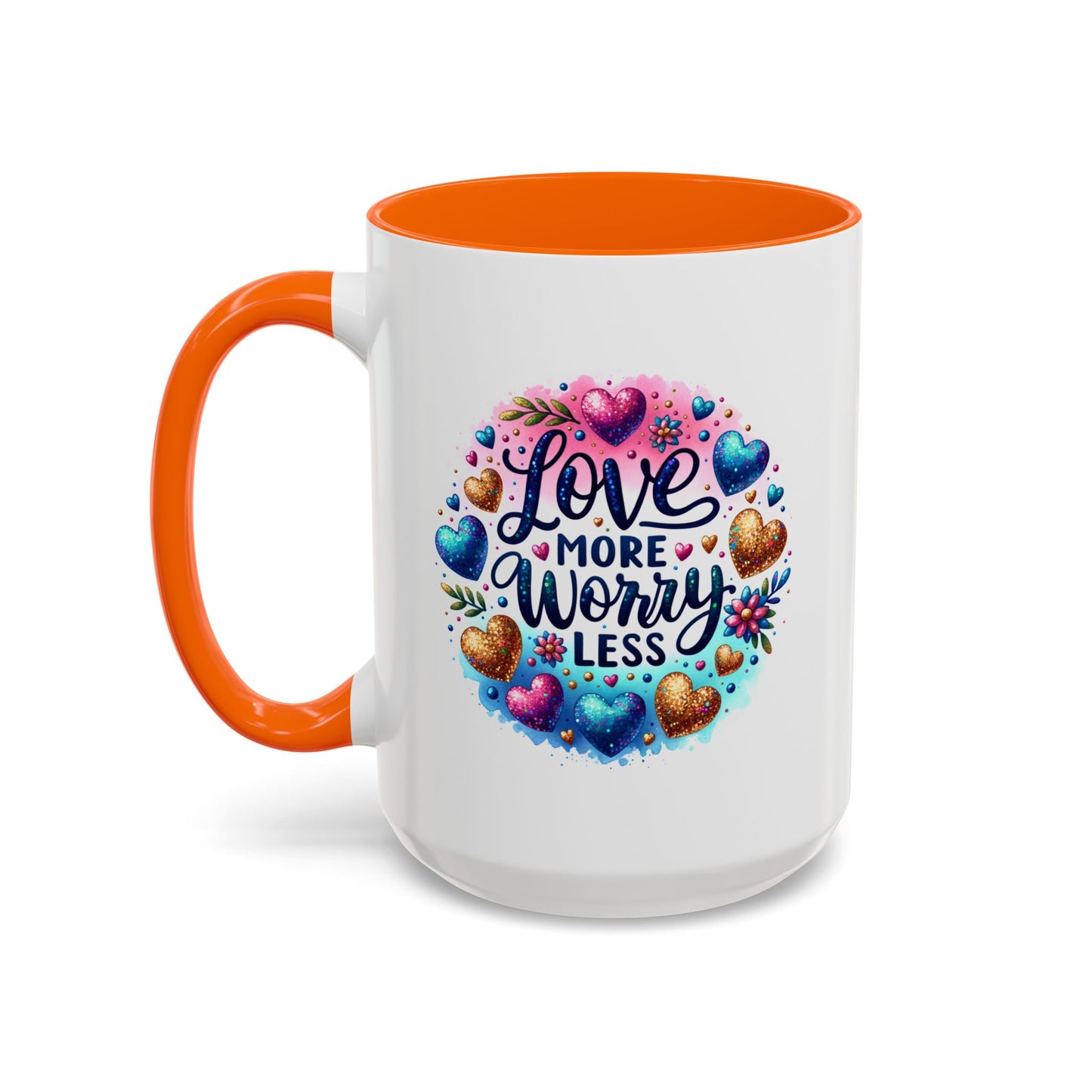 Wellness Mug - Love More Worry Less Circle