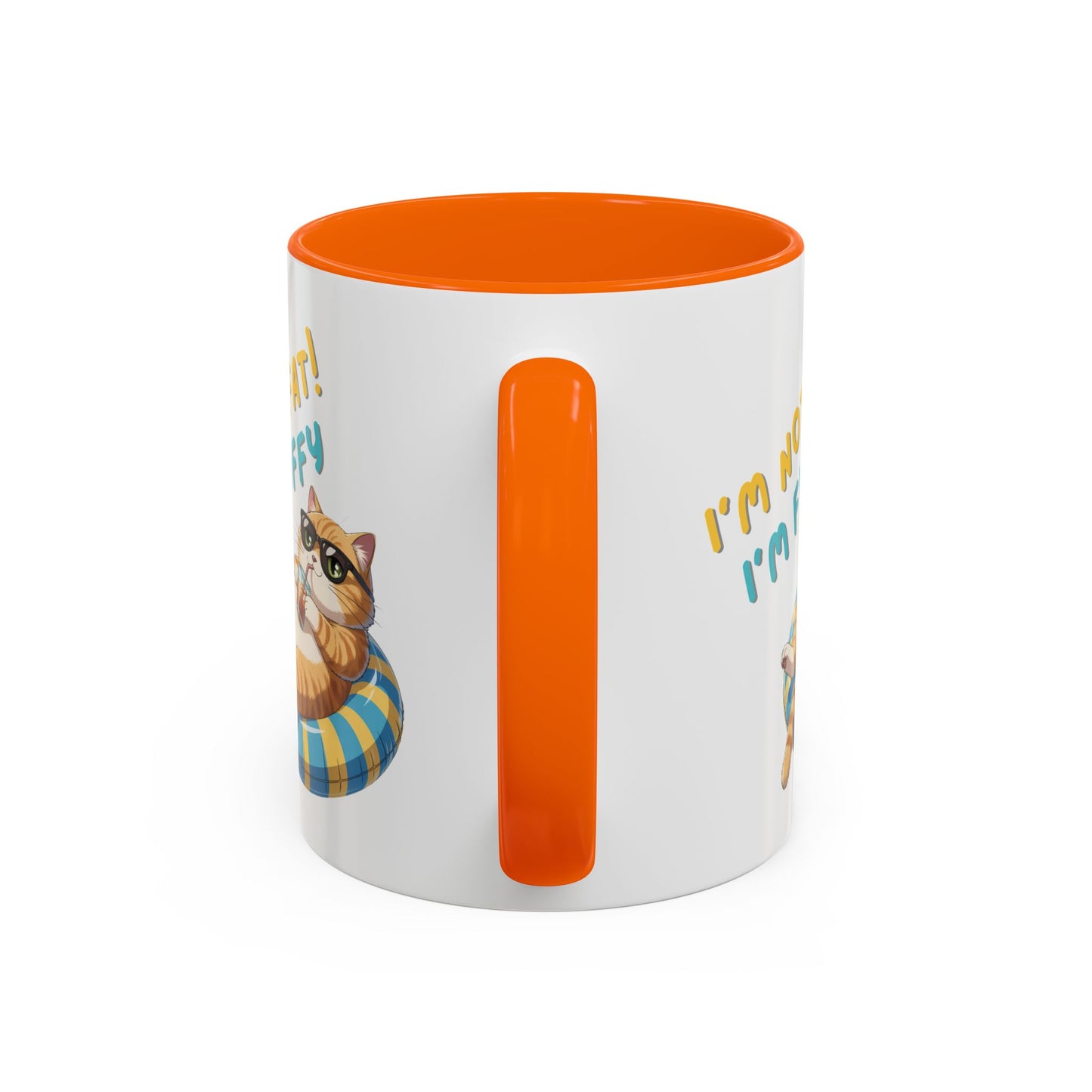 Humor Mug - I'm Not Fat I'm Just Fluffy Cat