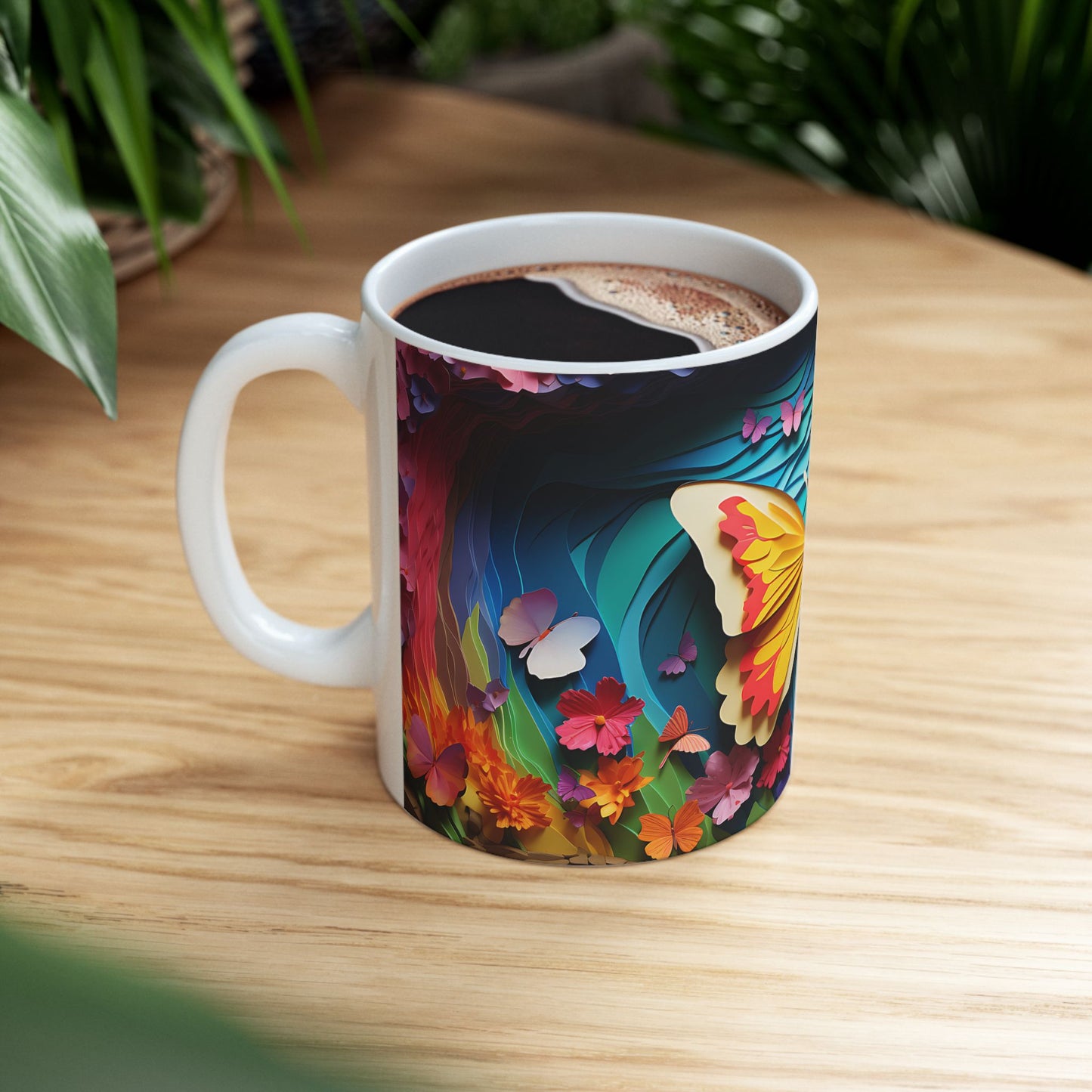 Artistic Mug - Colorful Butterflies 3