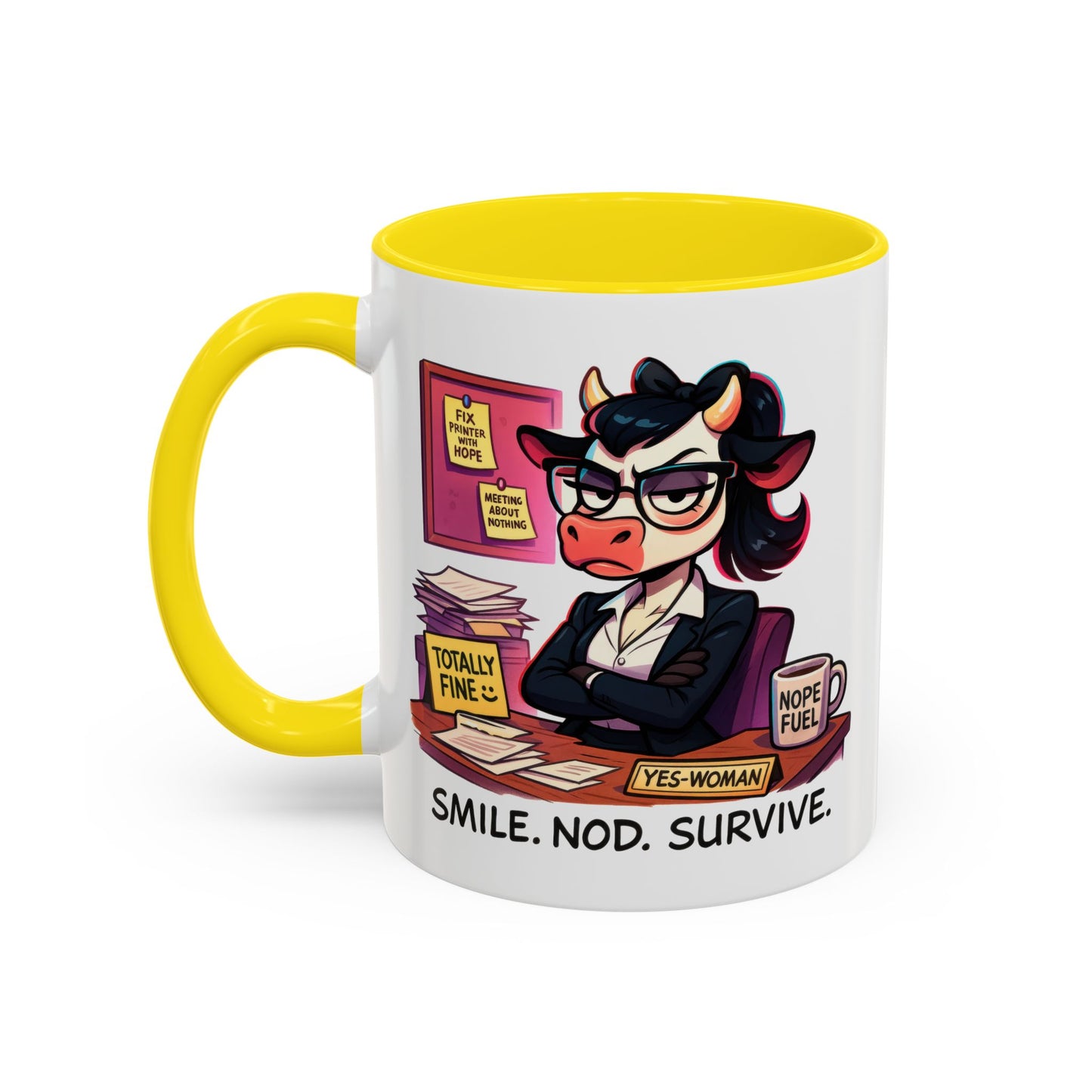 Office Mug - Smile Nod Survive