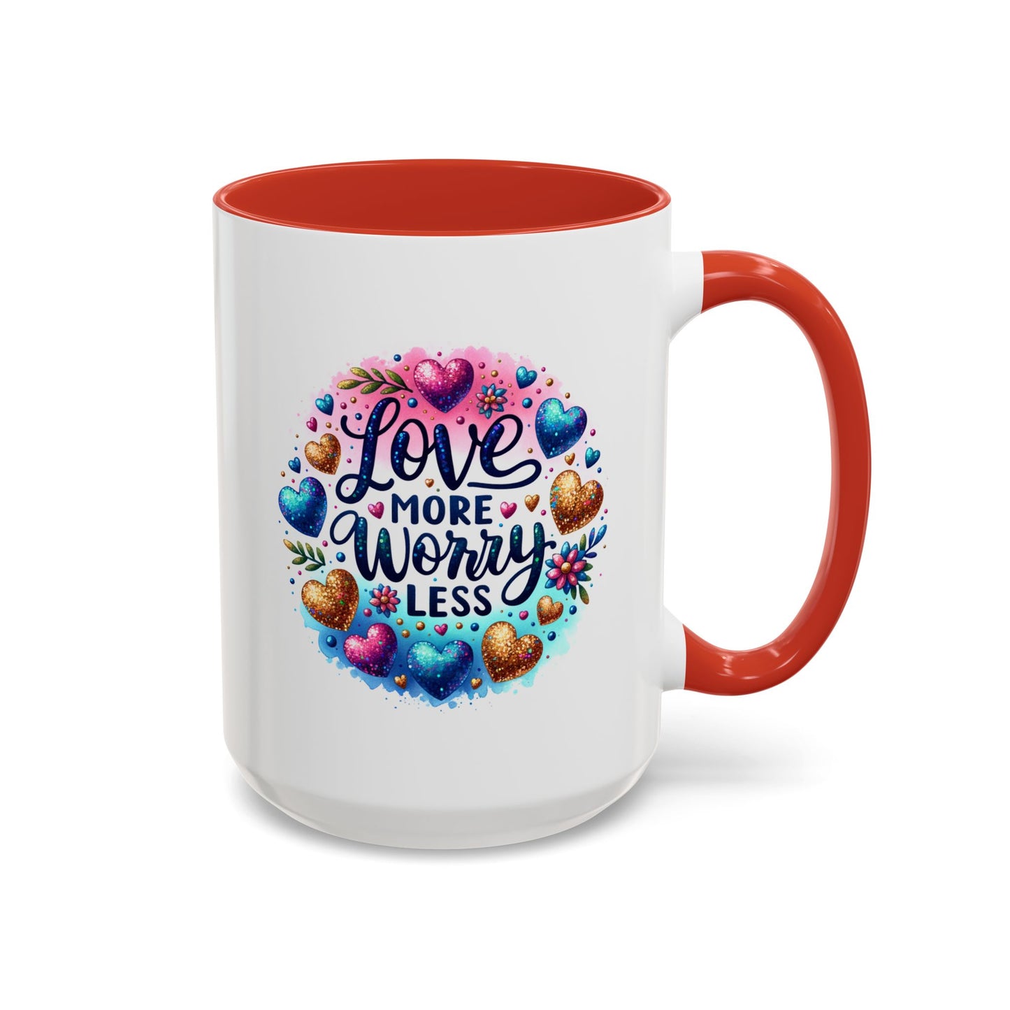 Wellness Mug - Love More Worry Less Circle