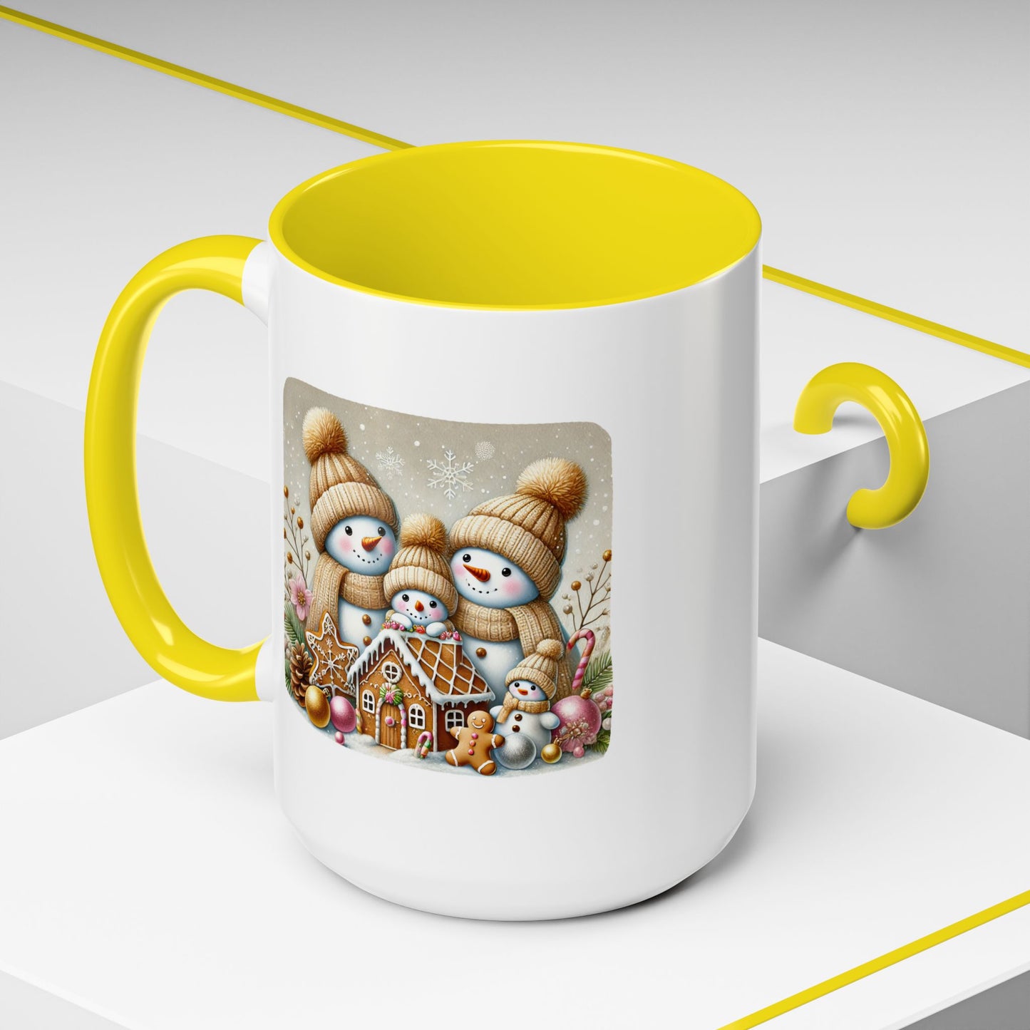 Christmas Mug - Gingerbread Snowman Family 2