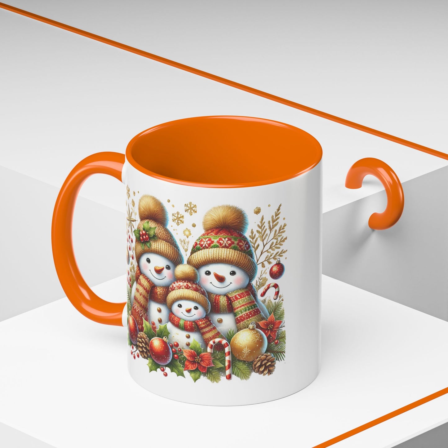 Christmas Mug - Gingerbread Snowman Family 3