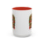Christmas Mug - Happy Holidays White & Red Text Steam Locomotive