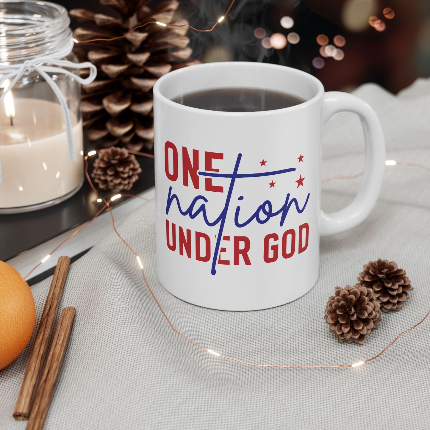 4th of July Mug - One Nation Under God Patriotic