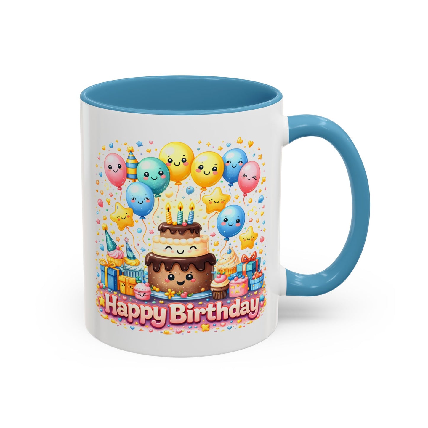 Birthday Mug - Cake and Balloons