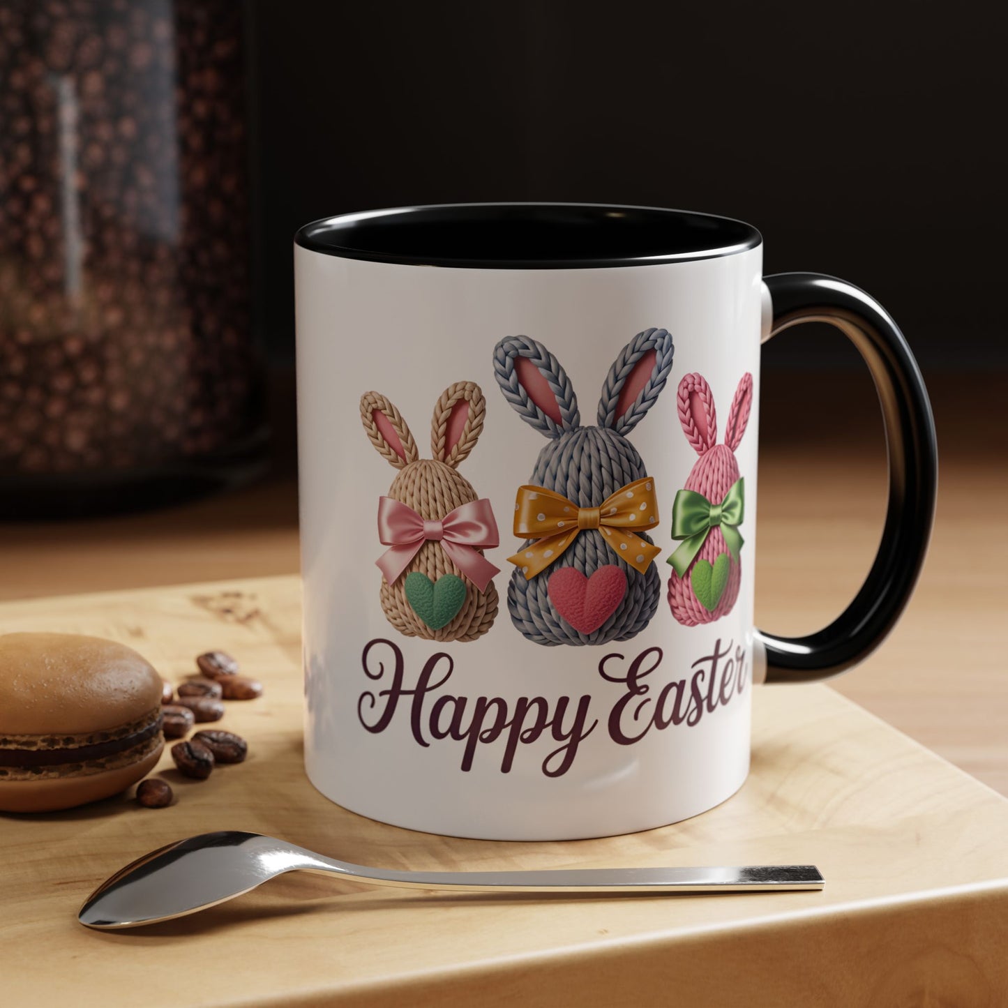 Easter Mug - Yarn Bunnies
