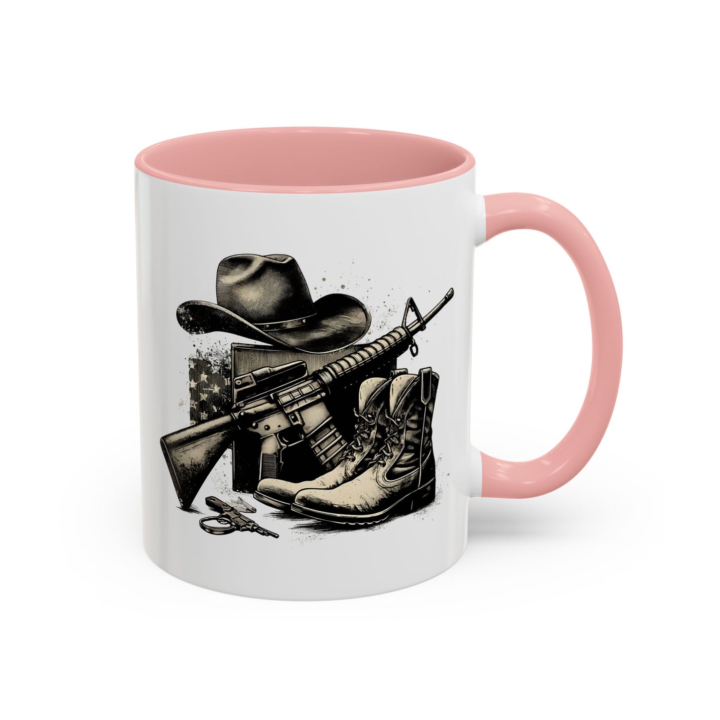 4th of July Mug - Soldier Hat Boots Gun