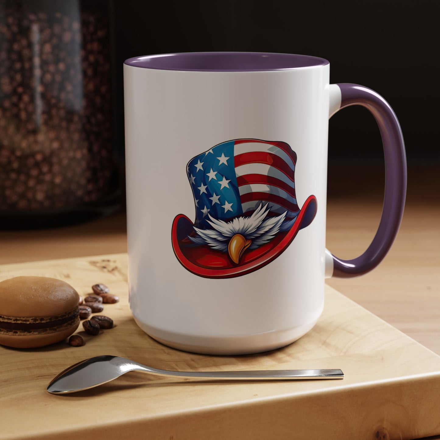 4th of July Mug - Bald Eagle American Hat