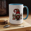 Christmas Mug - Gnome with Christmas Wreath