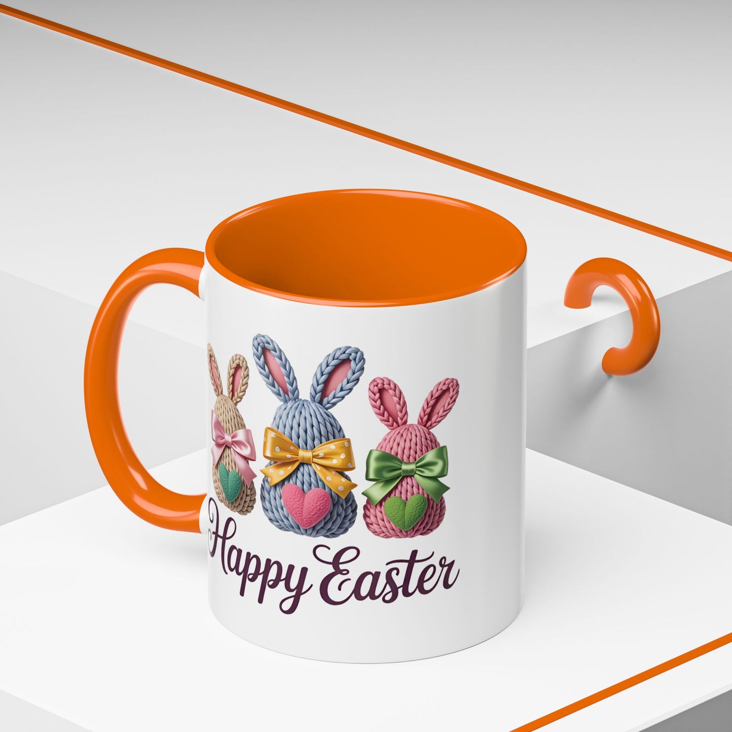Easter Mug - Yarn Bunnies