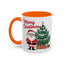 Christmas Mug - Merry Christmas Red Text Santa Tree Presents